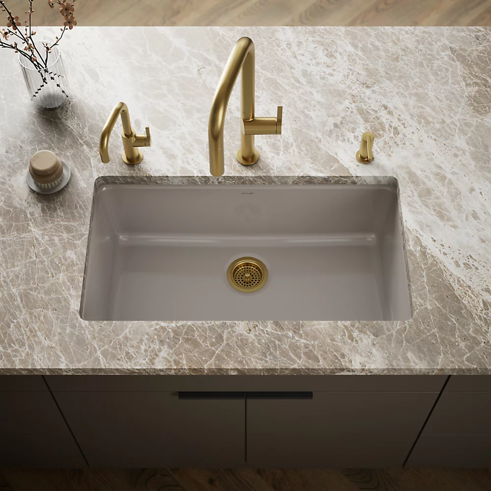 Kohler 5707-TRF Iron/Tones 33 Single Bowl Kitchen Sink
