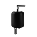 Gessi 38014 Goccia Wall Mounted Ceramic Liquid Soap Dispenser Black Gres 1