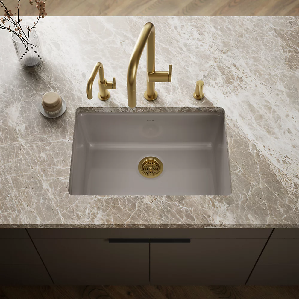 Kohler 5708-TRF Iron/Tones 27 Single Bowl Kitchen Sink