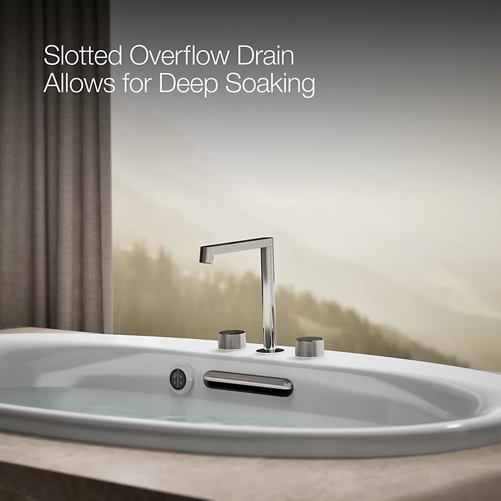Kohler 5713-W1-0 Underscore 60X36 Oval Bath W/Bask