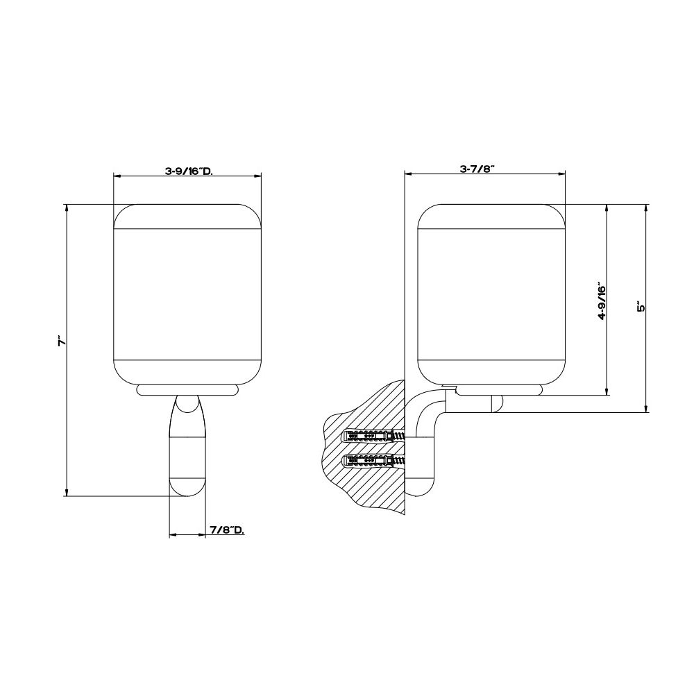 Gessi 38007 Goccia Wall Mounted Ceramic Holder White Gres 2