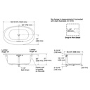 Kohler 5713-W1-7 Underscore 60X36 Oval Bath W/Bask