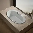 Kohler 5713-W1-95 Underscore 60X36 Oval Bath W/Bask