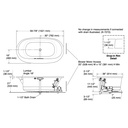 Kohler 5714-GH-95 Underscore 60 Oval Heated Bbm Bath