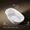Kohler 5715-0 Underscore 66X36 Oval Di Bath
