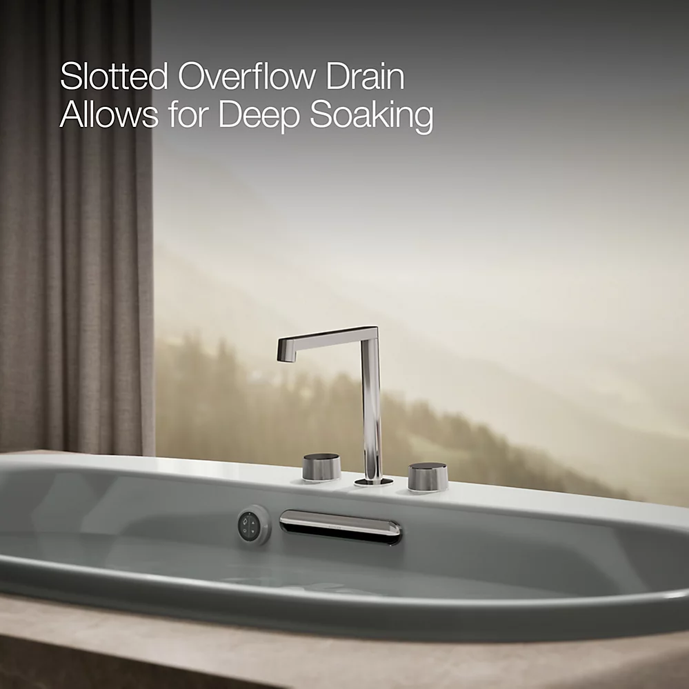 Kohler 5715-W1-95 Underscore 66X36 Oval Bath W/Bask