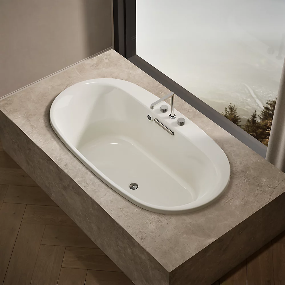 Kohler 5715-W1-96 Underscore 66X36 Oval Bath W/Bask