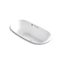 Kohler 5716-GH-0 Underscore 66 Oval Heated Bbm Bath