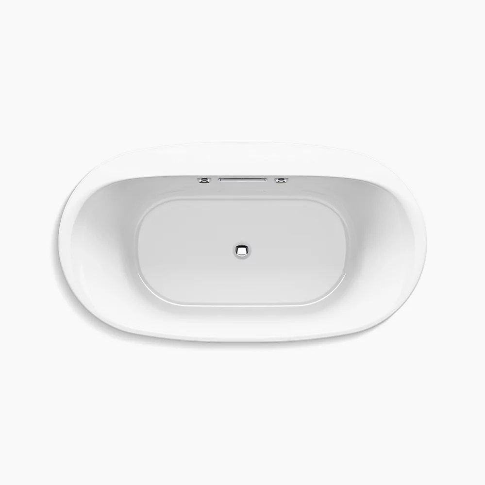 Kohler 5716-GHW-0 Underscore 66 Oval Heated Bbm Bath