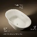 Kohler 5717-96 Underscore 72X42 Oval Di Bath