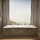 Kohler 5717-W1-0 Underscore 72X42 Oval Bath W/Bask