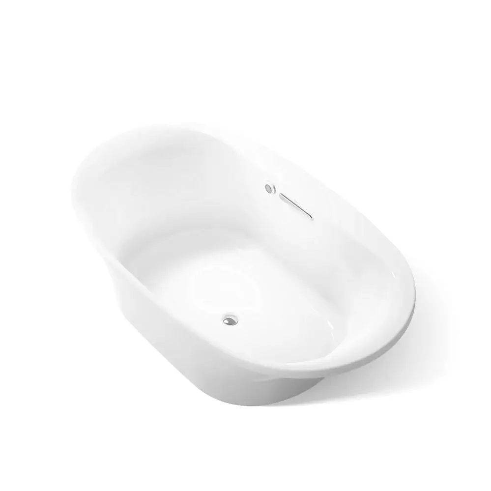 Kohler 5717-W1-0 Underscore 72X42 Oval Bath W/Bask