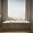 Kohler 5717-W1-95 Underscore 72X42 Oval Bath W/Bask