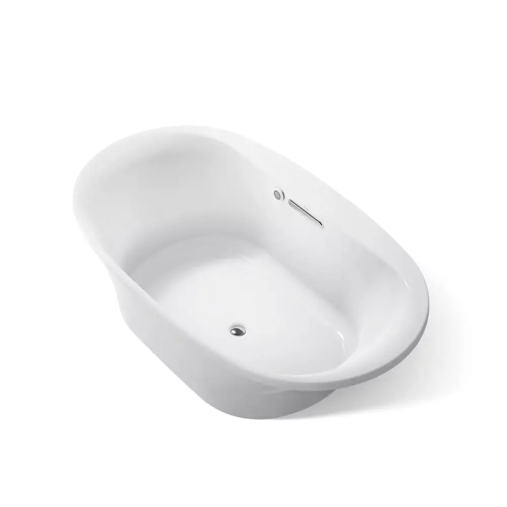 Kohler 5717-W1-95 Underscore 72X42 Oval Bath W/Bask