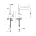 Gessi 37293 Oxygene Kitchen Mixer With Pull Out Double Spray 2