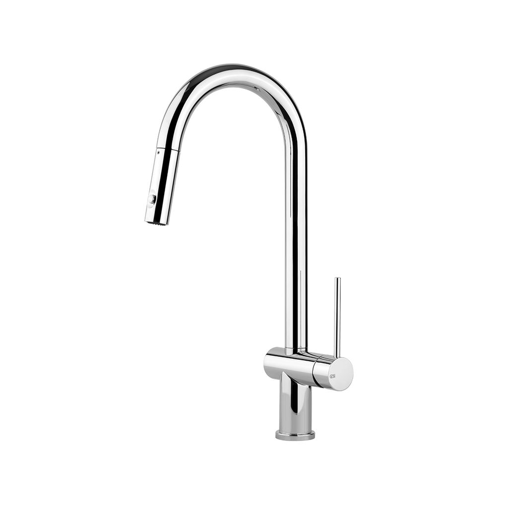 Gessi 37231 Oxygene Kitchen Mixer With Pull Out Double Spray Chrome 1