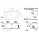Kohler 5718-JH-96 Underscore 72X42 Oval Fj Whirlpool