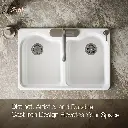 Kohler 5818-4-0 Hartland Dbl Equal, Sr, Sink 4 Hole