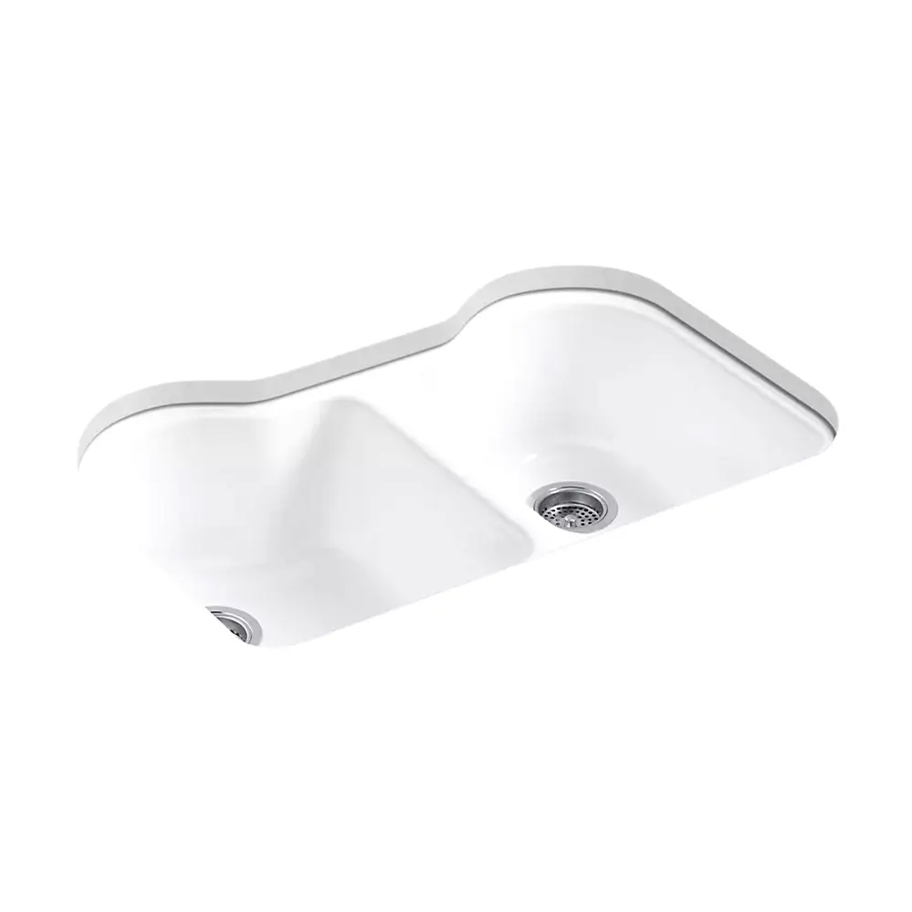 Kohler 5818-5U-0 Hartland Dbl Equal, Uc, Sink 5 Hole