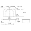 Kohler 5818-5U-7 Hartland Dbl Equal, Uc, Sink 5 Hole