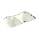 Kohler 5818-5U-96 Hartland Dbl Equal, Uc, Sink 5 Hole