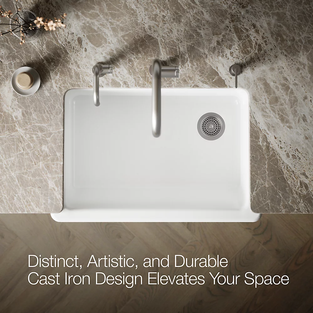 Kohler 5826-0 Whitehaven, Uc, 33 , Short Apron Sink