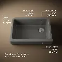 Kohler 5826-58 Whitehaven, Uc, 33 , Short Apron Sink