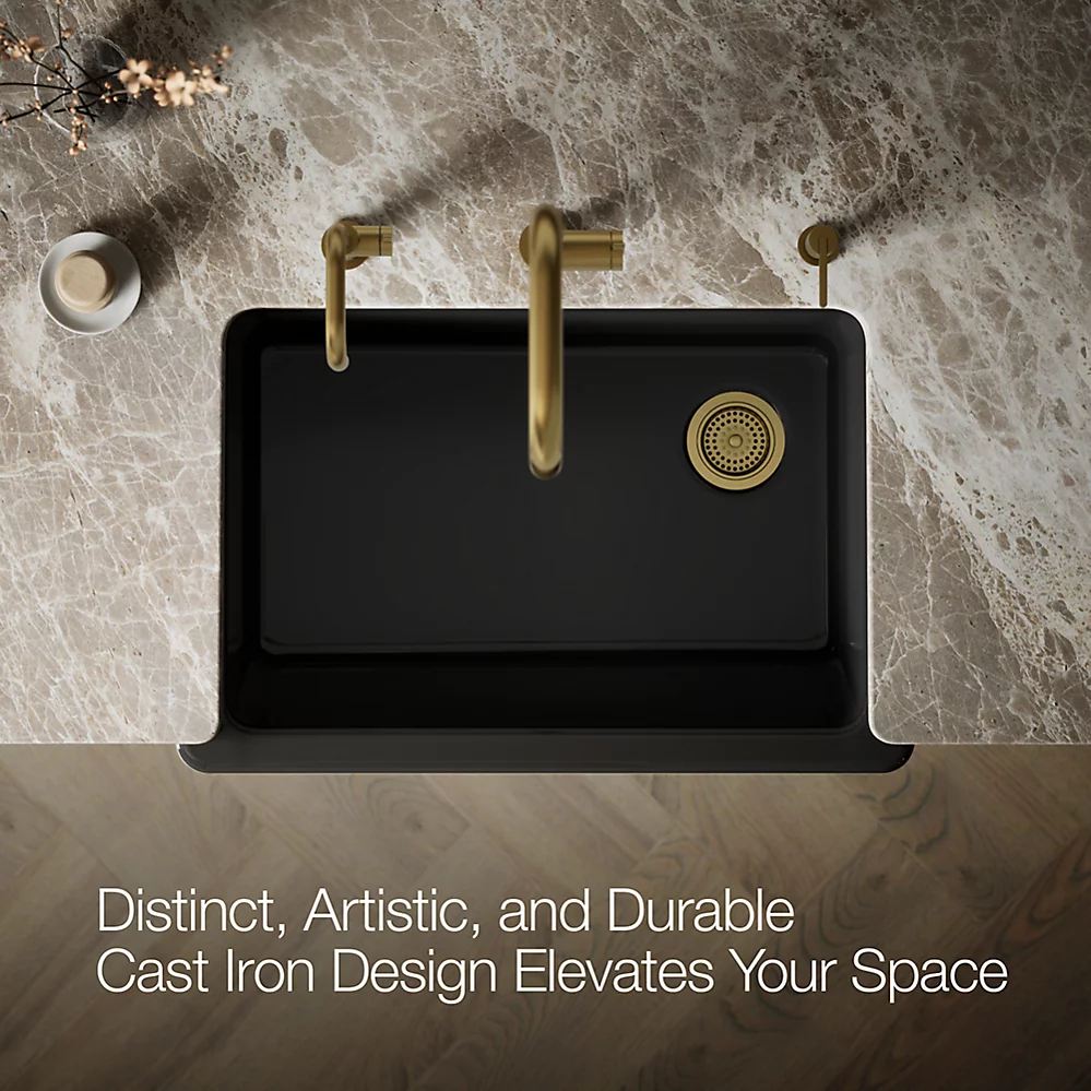 Kohler 5826-7 Whitehaven, Uc, 33 , Short Apron Sink
