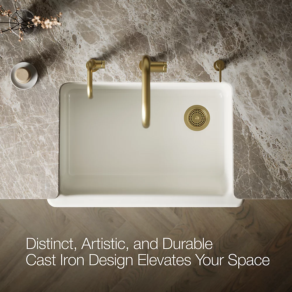 Kohler 5826-96 Whitehaven, Uc, 33 , Short Apron Sink