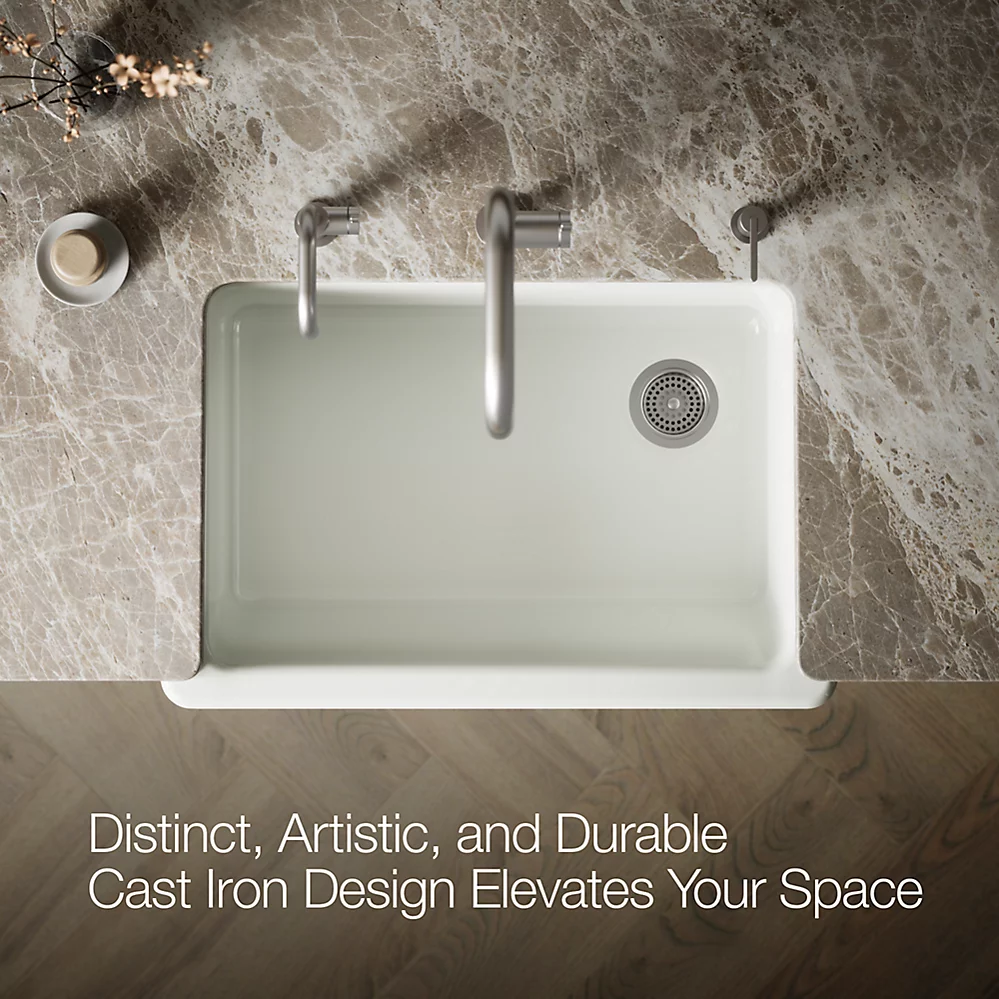 Kohler 5826-NY Whitehaven, Uc, 33 , Short Apron Sink