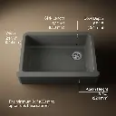 Kohler 5827-58 Whitehaven, Uc, 33 , Tall Apron Sink