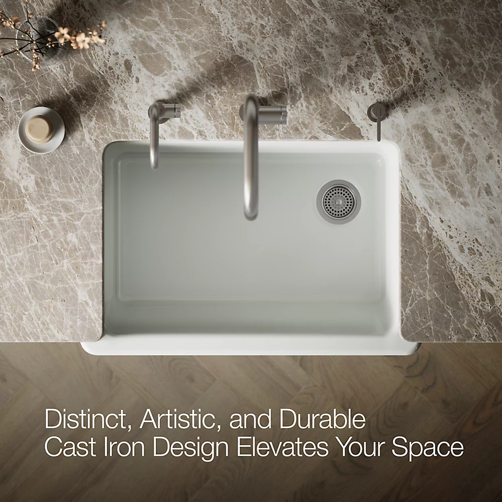 Kohler 5827-FF Whitehaven, Uc, 33 , Tall Apron Sink