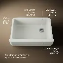 Kohler 5827-NY Whitehaven, Uc, 33 , Tall Apron Sink