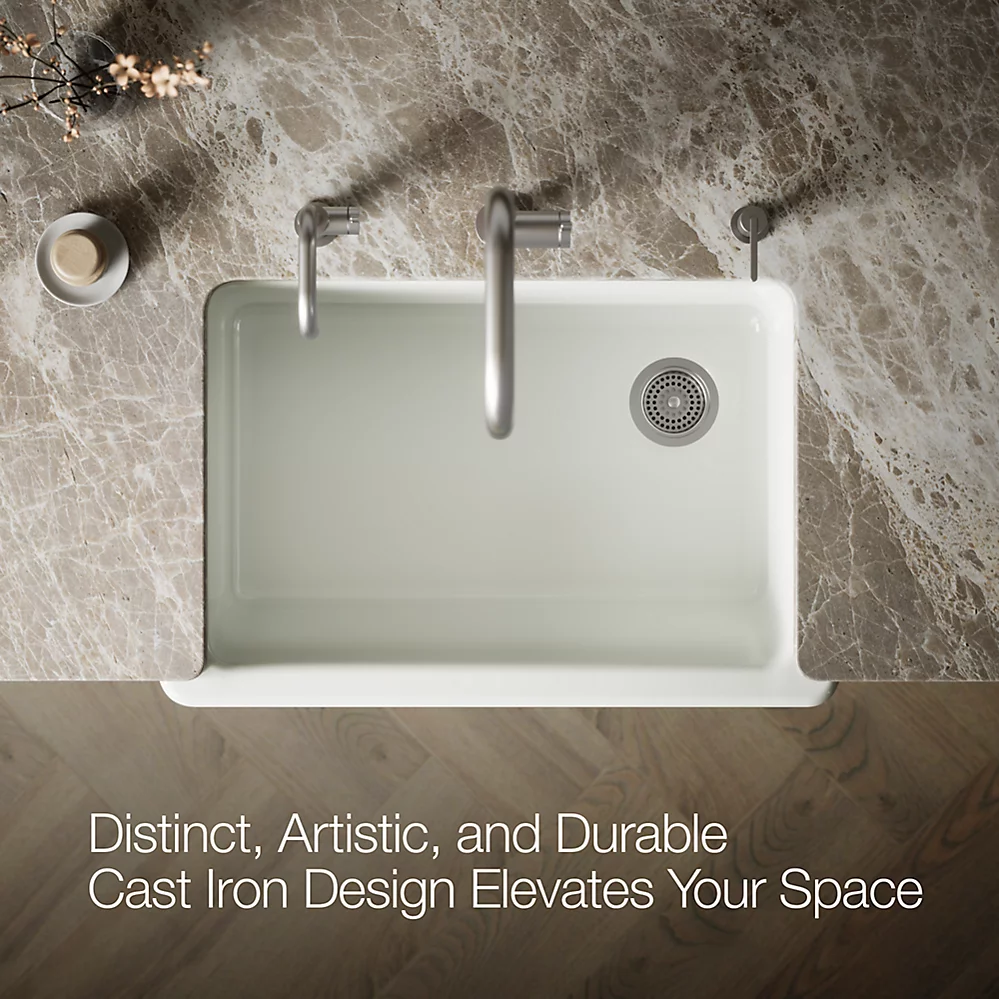 Kohler 5827-NY Whitehaven, Uc, 33 , Tall Apron Sink