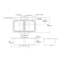 Kohler 5846-5U-7 Brookfield Sink, De, Uc, 5U-Hole