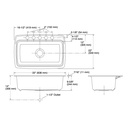 Kohler 5864-5U-7 Cape Dory Uc Sink 33X22