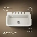 Kohler 5864-5U-96 Cape Dory Uc Sink 33X22