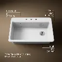 Kohler 5871-3A1-0 Riverby Sink Single Sr 3-Hole