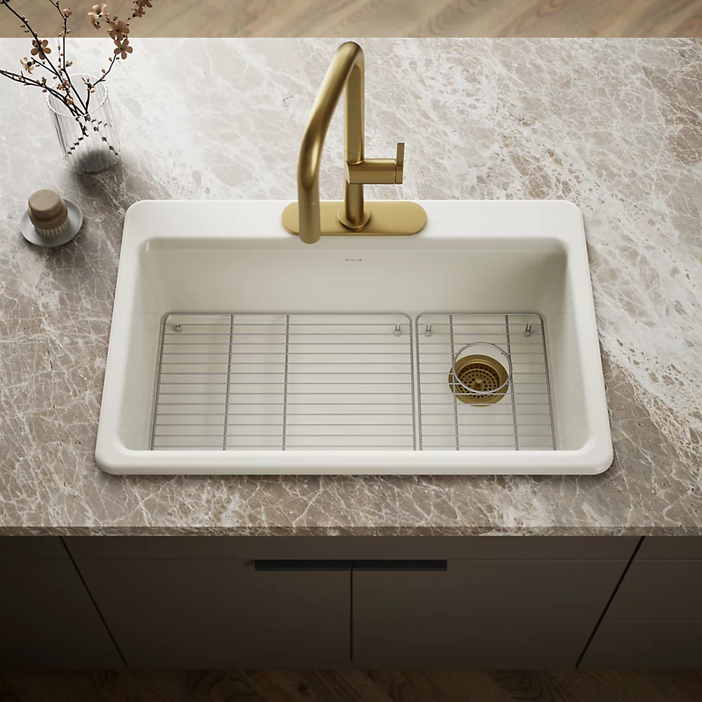 Kohler 5871-3A1-96 Riverby Sink Single Sr 3-Hole