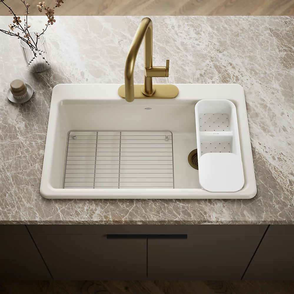 Kohler 5871-3A2-96 Riverby Sink, Single, Sr, 3-Hole