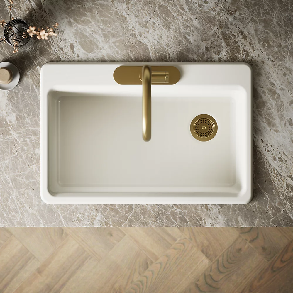 Kohler 5871-3A2-96 Riverby Sink, Single, Sr, 3-Hole