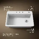 Kohler 5871-4A1-0 Riverby Sink Single Sr 4-Hole