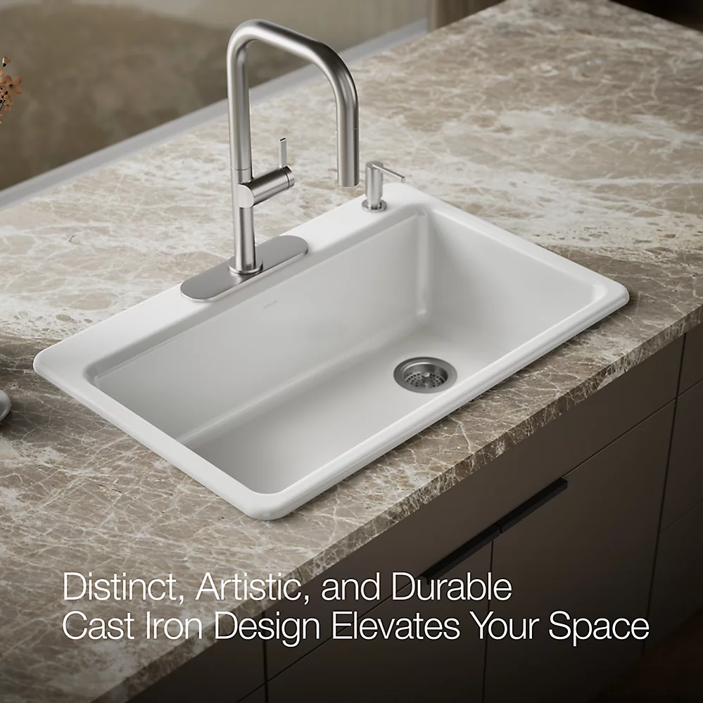 Kohler 5871-4A1-0 Riverby Sink Single Sr 4-Hole