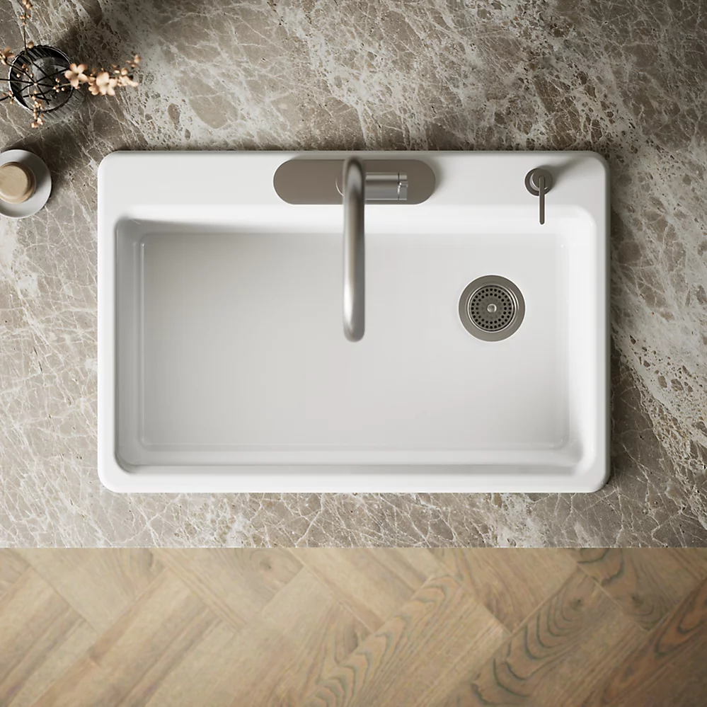 Kohler 5871-4A1-0 Riverby Sink Single Sr 4-Hole