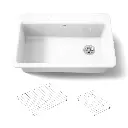 Kohler 5871-4A1-0 Riverby Sink Single Sr 4-Hole