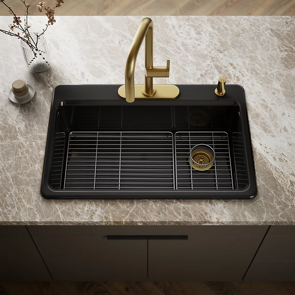 Kohler 5871-4A1-7 Riverby Sink Single Sr 4-Hole