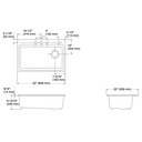 Kohler 5871-4A1-7 Riverby Sink Single Sr 4-Hole