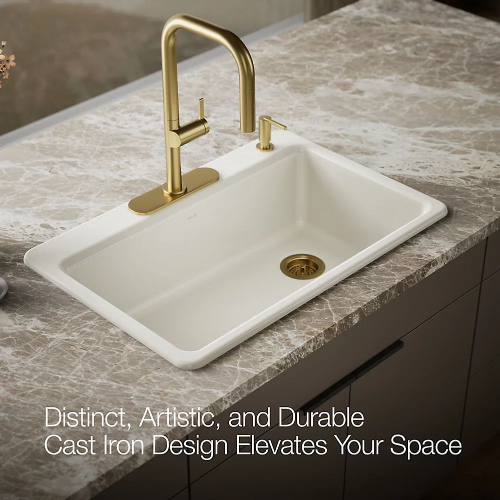 Kohler 5871-4A1-96 Riverby Sink Single Sr 4-Hole