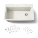 Kohler 5871-4A1-96 Riverby Sink Single Sr 4-Hole