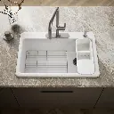 Kohler 5871-4A2-0 Riverby Sink, Single, Sr, 4-Hole